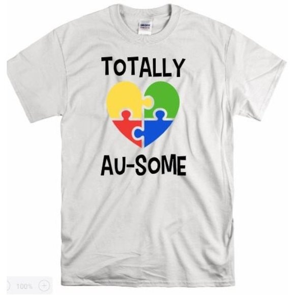 Autism Awareness, Totally Au-Some T Shirt - Picture 1 of 7